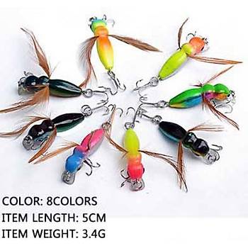 4 l Set Sert Yapay Eekars Yem Set A 5 cm 3,4 gr