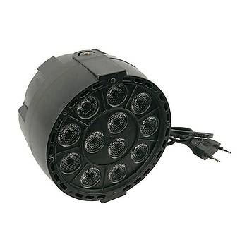 Ultraviyole LED 12x3 36 Watt DMX512 Kr Lambas KTV Projektr Spot
