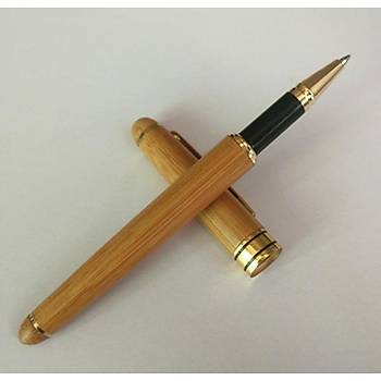 Bambu ?mza Kalemi Ahap Kutulu Hediye Set 0.5mm Iraurita Nib