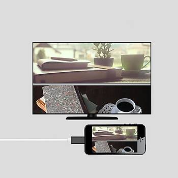 iPhone iPad  Ýçin HDMI Yansýtma Kablosu iOS USB HDMI Dönüþtürücü 1,8mt  