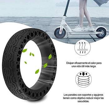 M365 Elektrikli Scooter İçin 10inç Patlamaz Petek Doku Dolgu Lastik