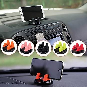 Araç Telefon Tutucu Stand Yumuşak Silikon Anti Kaymaz Mat GPS Tablet Telefon   