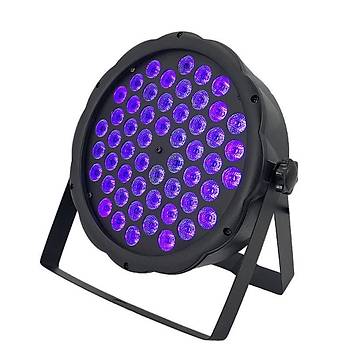 54 LED UV Mor Sahne Işık DMX 8 Kanal Ultraviyole Strobe Projeksiyon Lamba