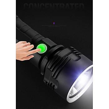 L2 Led 5153 Süper Güçlü El Feneri USB Şarjlı Yağmur Geçirmez
