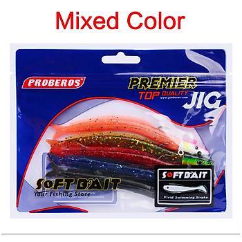 PROFISHER 5 Renk Silikon Yapay Metal Kafal� Yem 12,5 cm 13,9 gr