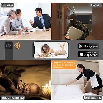 1080P Full HD Ultra Mini IP Kamera WIFI P2P Flex Video Ses Kayıt Hareket Algılama  