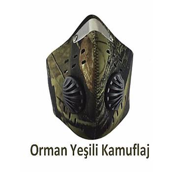Karbon Koruyucu Filtre Termal Rzgar Geirmez Motor Yz Maskesi