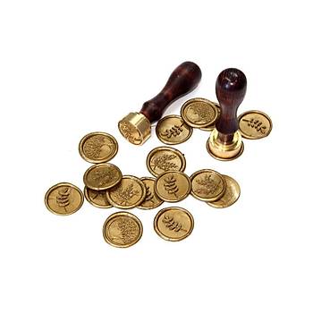 Mühürcüm Kişiye Özel Ahşap Mum Mühür Damgası 2.5 cm MHK100