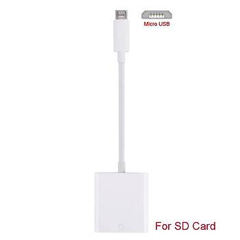 Mikro USB SD Kart Okuyucu OTG Android Telefon PC Dijital Kamera Veri Kablosu