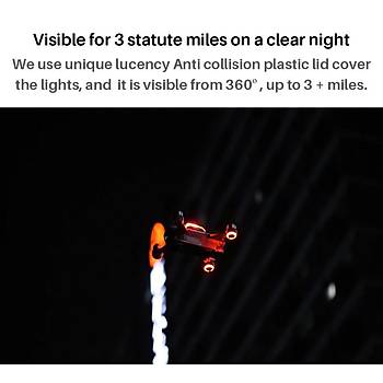 DJI Panthom İçin Navigasyon Işığı Led Çakarlı Lamba 5Km Mesafe