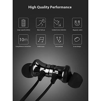 Bluetooth CSR V4.1 Mikrofonlu Kablosuz Stereo HiFi Spor Bass Kulaklk 