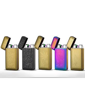ift Ark Plazma Alevsiz akmak USB arjl Gvenli Yeil Lacer Sensr Gold Paisley