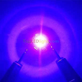 UV 3W High Power Chip UV Mor LED 395-400nm Iþýk