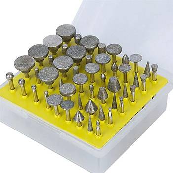 Elmas Taşlama Kafa Zımpara 50 li Set 3.0mm Shank Büyük Boy  
