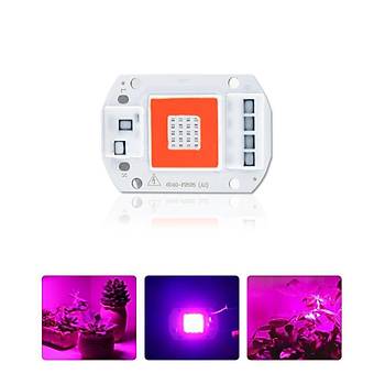 Tam Spektrum 50W 220V Yeni Nesil Bitki B�y�tme Led Cob �ip