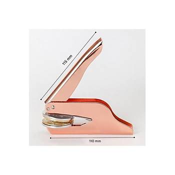 So�uk M�h�r Kabartma Damga �elik Bask� Presi Rosegold Renk