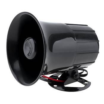 Ara Motosiklet Megafon Hoparlr 115db 100W 12V 6 Farkl Siren Sesi Mikrofon