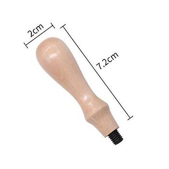 Ahşap Mum Mühürü Sapı Lotus Ağacı M8 Metal Dişli 