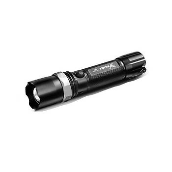 Taktik arj Edilebilir Zumlu Fener CREE Led + 18650 Pil + Duvar arj