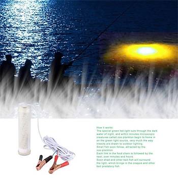 Sualtı LED Işık Gece Tekne Balıkçılık 12 V 25 W Ampul 104 SMD LED ON/OFF 5 MT