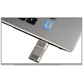 128 GB USB OTG Flash Bellek iPhone-Android-PC