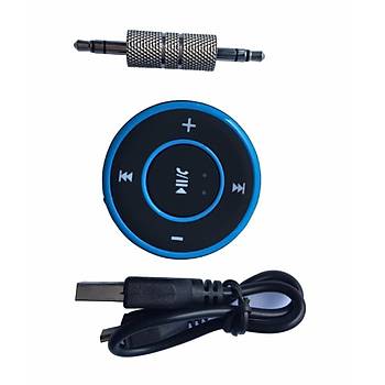 Araç Bluetooth Medya A2DP Ses Alýcý Adaptörü Stereo Aux
