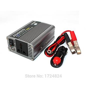 İNVERTER 500 Watt DC 24 V AC 220 V + USB Gerilim Trafosu
