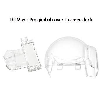 DJI Mavic Pro Şeffaf Gimbal Kapak Kelepçe ve Kamera Kilidi Kapak Koruyucu