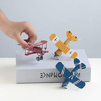 Metal Retro Modeli Uak Figr Vintage Ev Ofis Dekorasyonu 10*9*4,5cm