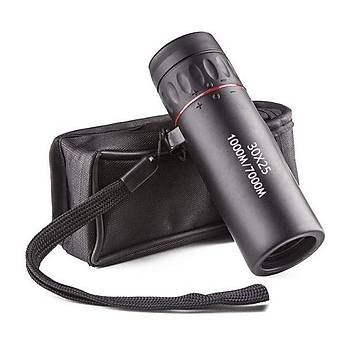 30x25 Monoküler Teleskop Çift Odaklı Optik Zoom Gündüz ve Gece