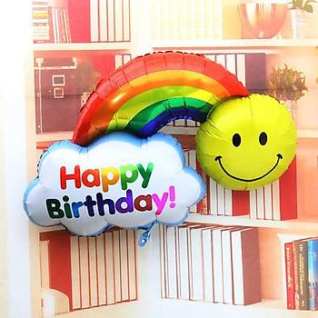 FOLYO BALON HAPPY BİRTHDAY GÖKKUŞAĞI 100cm