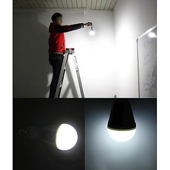 12W Gne Enerjili LED Solar Lamba Tanabilir Gne Enerjisi Panelli 