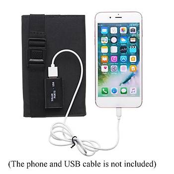 20W Monokristal Gne Paneli Portatif Katlanr USB Mobil arj Su Geirmez 