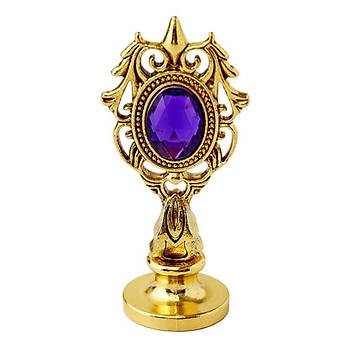 Kraliyet Mor Tal Dkm Metal Mum Mhr Sap Antik Gold 