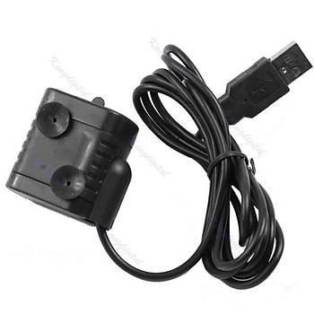 Dalg Su Pompas DC 3.5 V-9 V 3 W USB Akvaryum 200L/H