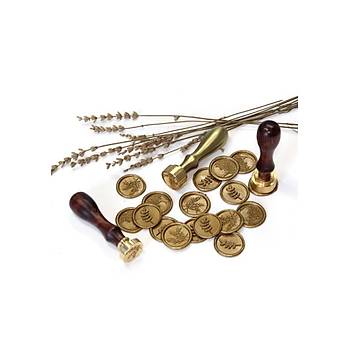 Mühürcüm Kişiye Özel Ahşap Mum Mühür Damgası 2.5 cm MHK100
