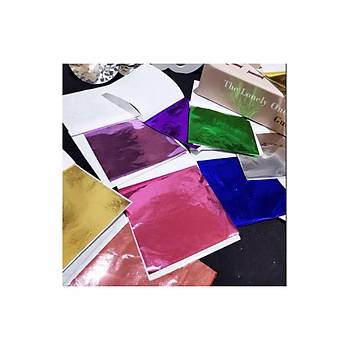 Varak Kaplama Yaprak Metalik Folyo 9x9cm 10lu 18 Wine Red R5799F-18