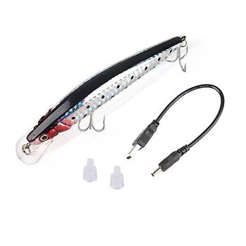 PROFISHER USB arj Edilebilir Ikl Titreimli Yapay Yem Gece & Gndz Balkl