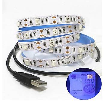 395nm UV 1 mt �erit 30 Led Esnek Kesilebilir I��k 5V USB 3M Bant
