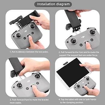 DJI Air2 Uzaktan Kumanda Uzatma Aparat� Tablet Tutucu Klip 