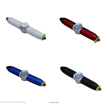 Tükenmez Kalem Stres Çarkı LED Işıklı