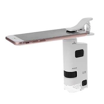 40-60X B�y�te� Zoom Ayarl� Led I��kl� Evrensel Telefon Klipli 