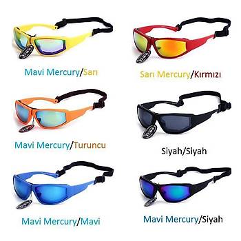 Motosiklet UV400 Gne Gzl Balklk Spor Sr Bisiklet Sar ereve Mavi Lens