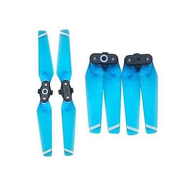 DJI Spark Şeffaf Renkli Moda Pervane set 1 Çift CW/CCW