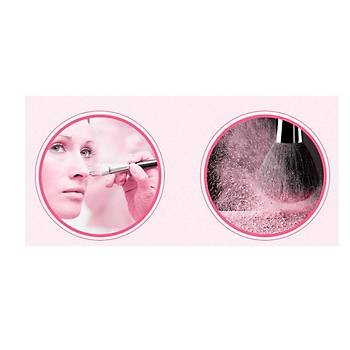 10 lu Profesyonel Yumu�ak Kozmetik G�zellik Makyaj F�r�a Set Ah�ap Pembe Sapl� 