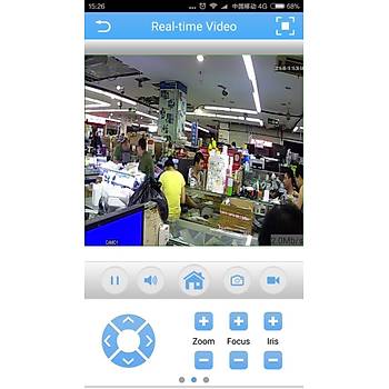 360 Derece Panoramik 5MP IP Kamera Gece Gr P2P