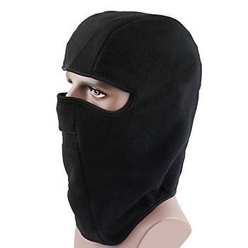 K Termal Polar Balaclava Siyah Tam Boyun Yz Maskesi 
