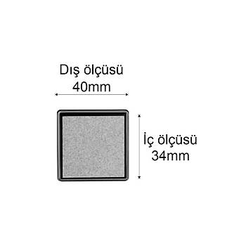 Silver G�m�� M�rekkepli Bask� Pedi 40*40mm �abuk Kuruyan Su Bazl� 