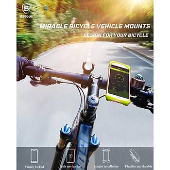 Motorsiklet Bisiklet Gidon Güvenli 4-6? Telefon Tutucu Orijinal BASEUS