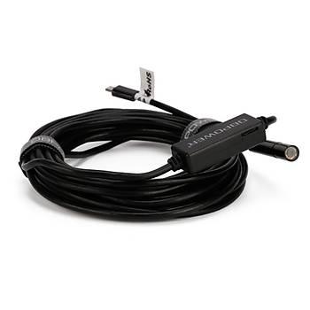 Wifi Endoskop HD Yýlan Kamera 1mt USB Sert Kablo 7mm 6 LED IP67 Su Geçirmez 